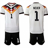 Men's Germany #1 NEUER National Team FIFA x World Cup 2026 Home White On Field Jersey,baseball caps,new era cap wholesale,wholesale hats