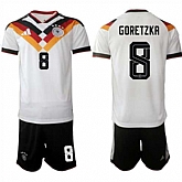 Men's Germany #8 GORETZKA National Team FIFA x World Cup 2026 Home White On Field Jersey,baseball caps,new era cap wholesale,wholesale hats