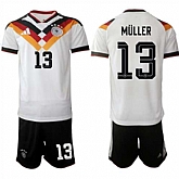 Men's Germany #13 MULLER National Team FIFA x World Cup 2026 Home White On Field Jersey,baseball caps,new era cap wholesale,wholesale hats