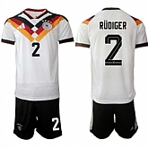 Men's Germany #2 RUDIGER National Team FIFA x World Cup 2026 Home White On Field Jersey,baseball caps,new era cap wholesale,wholesale hats