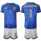 Men's Italy #1 DONNARUMMA National Team FIFA x World Cup 2026 Home Blue On Field Jerseys,baseball caps,new era cap wholesale,wholesale hats