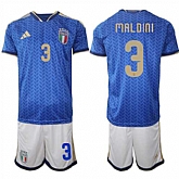 Men's Italy #3 MALDINI National Team FIFA x World Cup 2026 Home Blue On Field Jerseys,baseball caps,new era cap wholesale,wholesale hats