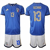 Men's Italy #13 UICARIO National Team FIFA x World Cup 2026 Home Blue On Field Jerseys,baseball caps,new era cap wholesale,wholesale hats