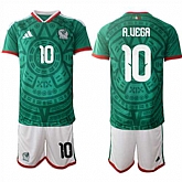 Men's Mexico #10 A.UEGA National Team FIFA x World Cup 2026 Home Green On Field Jersey,baseball caps,new era cap wholesale,wholesale hats