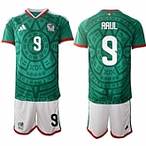 Men's Mexico #9 RAUL National Team FIFA x World Cup 2026 Home Green On Field Jersey,baseball caps,new era cap wholesale,wholesale hats