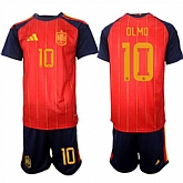 Men's Spain #10 OLMO National Team FIFA x World Cup 2026 Home Red On Field Jerseys,baseball caps,new era cap wholesale,wholesale hats