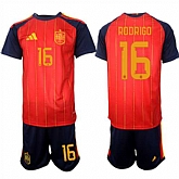 Men's Spain #16 RODRIGO National Team FIFA x World Cup 2026 Home Red On Field Jerseys,baseball caps,new era cap wholesale,wholesale hats