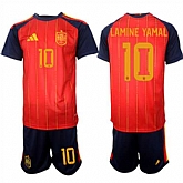 Men's Spain #10 LAMINE YAMAL National Team FIFA x World Cup 2026 Home Red On Field Jerseys,baseball caps,new era cap wholesale,wholesale hats