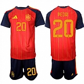 Men's Spain #20 PEDRI National Team FIFA x World Cup 2026 Home Red On Field Jerseys,baseball caps,new era cap wholesale,wholesale hats
