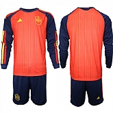 Men's Spain Blank National Team FIFA x World Cup 2026 Long Sleeve Home Red On Field Jerseys,baseball caps,new era cap wholesale,wholesale hats
