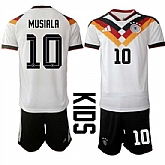 Youth Germany #10 MUSIALA National Team FIFA x World Cup 2026 Home White On Field Kids Jersey,baseball caps,new era cap wholesale,wholesale hats