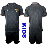 Youth Portugal Blank National Team FIFA x World Cup 2026 Away Gray On Eusebio special edition Kids Jersey,baseball caps,new era cap wholesale,wholesale hats