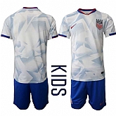 Youth United States Custom White 2026 World Cup Home Soccer Jersey Suit,baseball caps,new era cap wholesale,wholesale hats