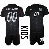 Youth United States Custom Black 2026 Away Soccer Jersey Suit,baseball caps,new era cap wholesale,wholesale hats
