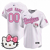 Men's Los Angeles Dodgers ACTIVE PLAYER Custom Pinstripe 2025 Hello Kitty Vapor Premier Limited Stitched Baseball Jersey,baseball caps,new era cap wholesale,wholesale hats