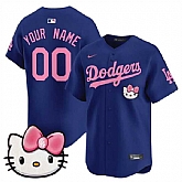 Men's Los Angeles Dodgers ACTIVE PLAYER Custom Royal 2025 Hello Kitty Vapor Premier Limited Stitched Baseball Jersey,baseball caps,new era cap wholesale,wholesale hats