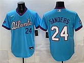 Men's Atlanta Braves #24 Deion Sanders Powder Blue 2026 City Connect Stadium Stitched Jersey,baseball caps,new era cap wholesale,wholesale hats