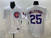 Men's Chicago Cubs #25 Moises Ballesteros White Cool Base Stitched Jersey,baseball caps,new era cap wholesale,wholesale hats