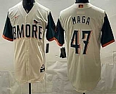 Men's Baltimore Orioles #47 MAGA Cream 2026 City Connect Stadium Jersey,baseball caps,new era cap wholesale,wholesale hats