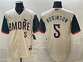 Men's Baltimore Orioles #5 Brooks Robinson Natural 2026 City Connect Stadium Stitched Jersey,baseball caps,new era cap wholesale,wholesale hats