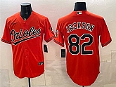 Men's Baltimore Orioles #82 Jeremiah Jackson Orange Cool Base Stitched Jersey,baseball caps,new era cap wholesale,wholesale hats