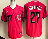 Men's Cincinnati Reds #27 Sal Stewart Red 2026 City Connect Stadium Jersey,baseball caps,new era cap wholesale,wholesale hats