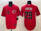 Men's Cincinnati Reds #29 TJ Friedl Red 2026 City Connect Stadium Stitched Baseball Jersey,baseball caps,new era cap wholesale,wholesale hats