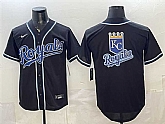 Men's Kansas City Royals Team Big Logo 2026 Fashion Replica Black Out Stitched Jerseys,baseball caps,new era cap wholesale,wholesale hats
