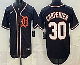 Men's Detroit Tigers #30 Kerry Carpenter 2026 Black Fashion Cool Base Jersey,baseball caps,new era cap wholesale,wholesale hats