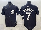 Men's Detroit Tigers #7 Kevin McGonigle Black Limited Stitched Jersey,baseball caps,new era cap wholesale,wholesale hats