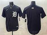 Men's Detroit Tigers Blank Black Limited Stitched Jersey,baseball caps,new era cap wholesale,wholesale hats