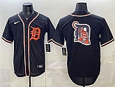 Men's Detroit Tigers Team Big Logo 2026 Fashion Replica Black Out Stitched Jersey,baseball caps,new era cap wholesale,wholesale hats