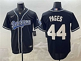 Men's Los Angeles Dodgers #44 Andy Pages Black Stitched Jersey,baseball caps,new era cap wholesale,wholesale hats