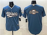 Men's Milwaukee Brewers Team Big Logo Mineral Blue 2026 City Connect Stadium Stitched Jersey,baseball caps,new era cap wholesale,wholesale hats