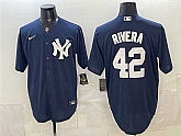 Men's New York Yankees #42 Mariano Rivera Navy Limited Stitched Jersey,baseball caps,new era cap wholesale,wholesale hats