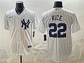 Men's New York Yankees #22 Ben Rice White Home Stitched Jersey,baseball caps,new era cap wholesale,wholesale hats
