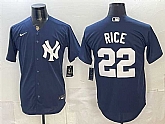 Men's New York Yankees #22 Ben Rice Navy Stitched Jersey,baseball caps,new era cap wholesale,wholesale hats