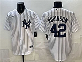 Men's New York Yankees #42 Jackie Robinson White Stitched Jersey,baseball caps,new era cap wholesale,wholesale hats