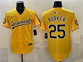 Men's Oakland Athletics #25 Brent Rooker 2026 Yellow Alternate Sacramento Celebrating 125 Years Vapor Limited Stitched Jersey,baseball caps,new era cap wholesale,wholesale hats