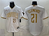 Men's Pittsburgh Pirates #21 Roberto Clemente White 2026 City Connect Stadium Stitched Jersey,baseball caps,new era cap wholesale,wholesale hats
