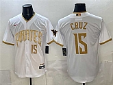 Men's Pittsburgh Pirates #15 Oswin Appollis White 2026 City Connect Stadium Stitched Jersey,baseball caps,new era cap wholesale,wholesale hats