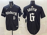 Men's Pittsburgh Pirates #6 Konnor Griffin Black 'Gothic Steel City Edition' Vapor Limited Stitched Jersey,baseball caps,new era cap wholesale,wholesale hats