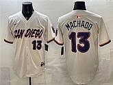 Men's San Diego Padres #13 Manny Machado Cream 2026 City Connect Stadium Stitched Jersey,baseball caps,new era cap wholesale,wholesale hats