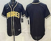 Men's San Diego Padres Blank 2026 Black Fashion Cool Base Baseball Jersey,baseball caps,new era cap wholesale,wholesale hats
