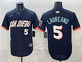 Men's San Diego Padres #5 Ramon Laureano Obsidian 2026 City Connect Stadium Stitched Jersey,baseball caps,new era cap wholesale,wholesale hats