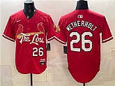 Men's St. Louis Cardinals #26 JJ Wetherholt Red 2024 City Connect Stitched Jersey,baseball caps,new era cap wholesale,wholesale hats