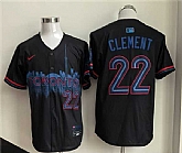 Men's Toronto Blue Jays #22 Ernie Clement Navy 2024 City Connect Limited Stitched Jersey,baseball caps,new era cap wholesale,wholesale hats
