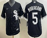 Youth Chicago White Sox #5 Munetaka Murakami Black Cool Base Jersey,baseball caps,new era cap wholesale,wholesale hats