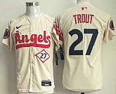 Youth Los Angeles Angels #27 Mike Trout Cream City Connect Limited Stitched Jersey,baseball caps,new era cap wholesale,wholesale hats