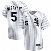 Men's Chicago White Sox #5 Munetaka Murakami White 2025 Home Limited Stitched Jersey Dzhi,baseball caps,new era cap wholesale,wholesale hats